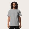 imageDALIX Ghost Embroidered Relaxed Heavy Soft Cotton T Shirt MensAthletic Heather
