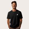 imageDALIX Ghost Embroidered Relaxed Heavy Soft Cotton T Shirt MensBlack