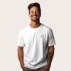imageDALIX Ghost Embroidered Relaxed Heavy Soft Cotton T Shirt MensWhite