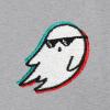 imageDALIX Ghost Life Embroidered Relaxed Heavy Soft Cotton T Shirt MensAthletic Heather