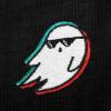 imageDALIX Ghost Life Embroidered Relaxed Heavy Soft Cotton T Shirt MensBlack