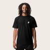 imageDALIX Ghost Life Embroidered Relaxed Heavy Soft Cotton T Shirt MensBlack