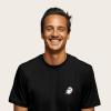 imageDALIX Ghost Life Embroidered Relaxed Heavy Soft Cotton T Shirt MensBlack