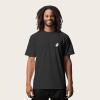 imageDALIX Ghost Life Embroidered Relaxed Heavy Soft Cotton T Shirt MensDark Gray