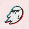 imageDALIX Ghost Life Embroidered Relaxed Heavy Soft Cotton T Shirt MensPink