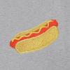 imageDALIX Hot Dog Embroidered Relaxed Heavy Soft Cotton T Shirt MensAthletic Heather