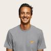 imageDALIX Hot Dog Embroidered Relaxed Heavy Soft Cotton T Shirt MensAthletic Heather