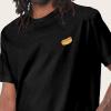 imageDALIX Hot Dog Embroidered Relaxed Heavy Soft Cotton T Shirt MensBlack