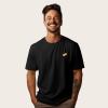 imageDALIX Hot Dog Embroidered Relaxed Heavy Soft Cotton T Shirt MensBlack