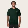 imageDALIX Hot Dog Embroidered Relaxed Heavy Soft Cotton T Shirt MensForest Green