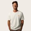 imageDALIX Hot Dog Embroidered Relaxed Heavy Soft Cotton T Shirt MensNatural