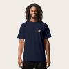 imageDALIX Hot Dog Embroidered Relaxed Heavy Soft Cotton T Shirt MensNavy Blue