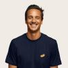 imageDALIX Hot Dog Embroidered Relaxed Heavy Soft Cotton T Shirt MensNavy Blue