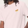imageDALIX Hot Dog Embroidered Relaxed Heavy Soft Cotton T Shirt MensPink