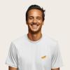 imageDALIX Hot Dog Embroidered Relaxed Heavy Soft Cotton T Shirt MensWhite