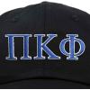 imageDALIX Pi Kappa Phi Greek Letters Ball Cap Embroidered Fraternity HatBlack