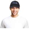 imageDALIX Pi Kappa Phi Greek Letters Ball Cap Embroidered Fraternity HatBlack