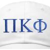 imageDALIX Pi Kappa Phi Greek Letters Ball Cap Embroidered Fraternity HatWhite