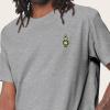 imageDALIX Robot Glow in The Dark Embroidered Relaxed Heavy Soft Cotton T Shirt MensAthletic Heather