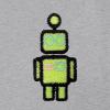 imageDALIX Robot Glow in The Dark Embroidered Relaxed Heavy Soft Cotton T Shirt MensAthletic Heather