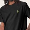 imageDALIX Robot Glow in The Dark Embroidered Relaxed Heavy Soft Cotton T Shirt MensDark Gray