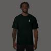 imageDALIX Robot Glow in The Dark Embroidered Relaxed Heavy Soft Cotton T Shirt MensForest Green