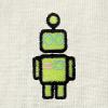 imageDALIX Robot Glow in The Dark Embroidered Relaxed Heavy Soft Cotton T Shirt MensNatural