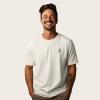 imageDALIX Robot Glow in The Dark Embroidered Relaxed Heavy Soft Cotton T Shirt MensNatural