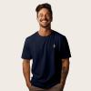 imageDALIX Robot Glow in The Dark Embroidered Relaxed Heavy Soft Cotton T Shirt MensNavy Blue