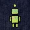 imageDALIX Robot Glow in The Dark Embroidered Relaxed Heavy Soft Cotton T Shirt MensNavy Blue