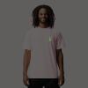 imageDALIX Robot Glow in The Dark Embroidered Relaxed Heavy Soft Cotton T Shirt MensPink