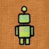imageDALIX Robot Glow in The Dark Embroidered Relaxed Heavy Soft Cotton T Shirt MensToast