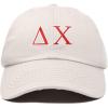 imageDALIX Delta Chi Fraternity Greek Letters Ball Cap Embroidered HatBeige