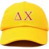 imageDALIX Delta Chi Fraternity Greek Letters Ball Cap Embroidered HatGold