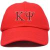 imageDALIX Kappa Psi Greek Letters Baseball Cap Embroidered Fraternity HatRed