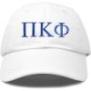 imageDALIX Pi Kappa Phi Greek Letters Ball Cap Embroidered Fraternity HatWhite