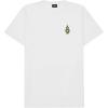 imageDALIX Robot Glow in The Dark Embroidered Relaxed Heavy Soft Cotton T Shirt MensWhite