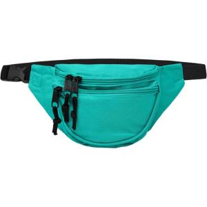 imageDALIX Fanny Pack w 3 Pockets Traveling Concealment Pouch Airport Money BagAqua
