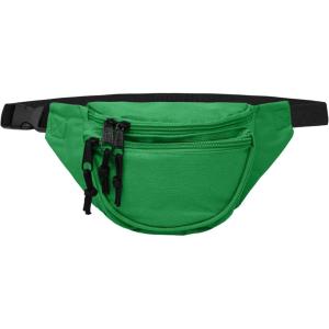imageDALIX Fanny Pack w 3 Pockets Traveling Concealment Pouch Airport Money BagGreen
