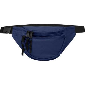 imageDALIX Fanny Pack w 3 Pockets Traveling Concealment Pouch Airport Money BagNavy Blue