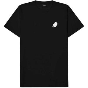 imageDALIX Ghost Embroidered Relaxed Heavy Soft Cotton T Shirt MensBlack