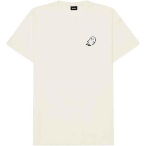 imageDALIX Ghost Embroidered Relaxed Heavy Soft Cotton T Shirt MensNatural