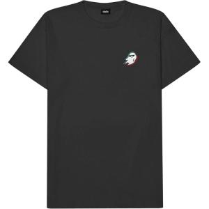 imageDALIX Ghost Life Embroidered Relaxed Heavy Soft Cotton T Shirt MensDark Gray