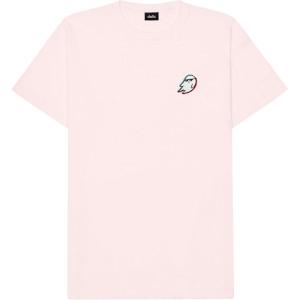imageDALIX Ghost Life Embroidered Relaxed Heavy Soft Cotton T Shirt MensPink
