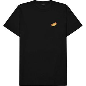 imageDALIX Hot Dog Embroidered Relaxed Heavy Soft Cotton T Shirt MensBlack