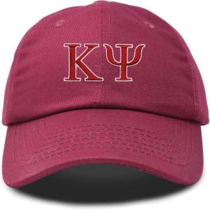 imageDALIX Kappa Psi Greek Letters Baseball Cap Embroidered Fraternity HatMaroon