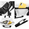 imageDALIX 14quot Small Duffle Bag Two Toned Gym Travel BagWhite