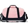 imageDALIX 18quot Two Tone Duffle Bag Medium Black Red Blue Gold Pink Purple GrayPink