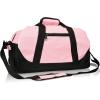 imageDALIX 18quot Two Tone Duffle Bag Medium Black Red Blue Gold Pink Purple GrayPink