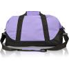 imageDALIX 18quot Two Tone Duffle Bag Medium Black Red Blue Gold Pink Purple GrayPurple